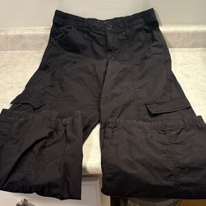 BDG Black Cargo Wide Leg Pants